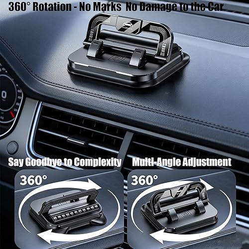 Miniatura 4 de Soporte para teléfono de automóvil con rotación de 360 grados, adecuado para navegación del automóvil, tablero de instrumentos del automóvil, con