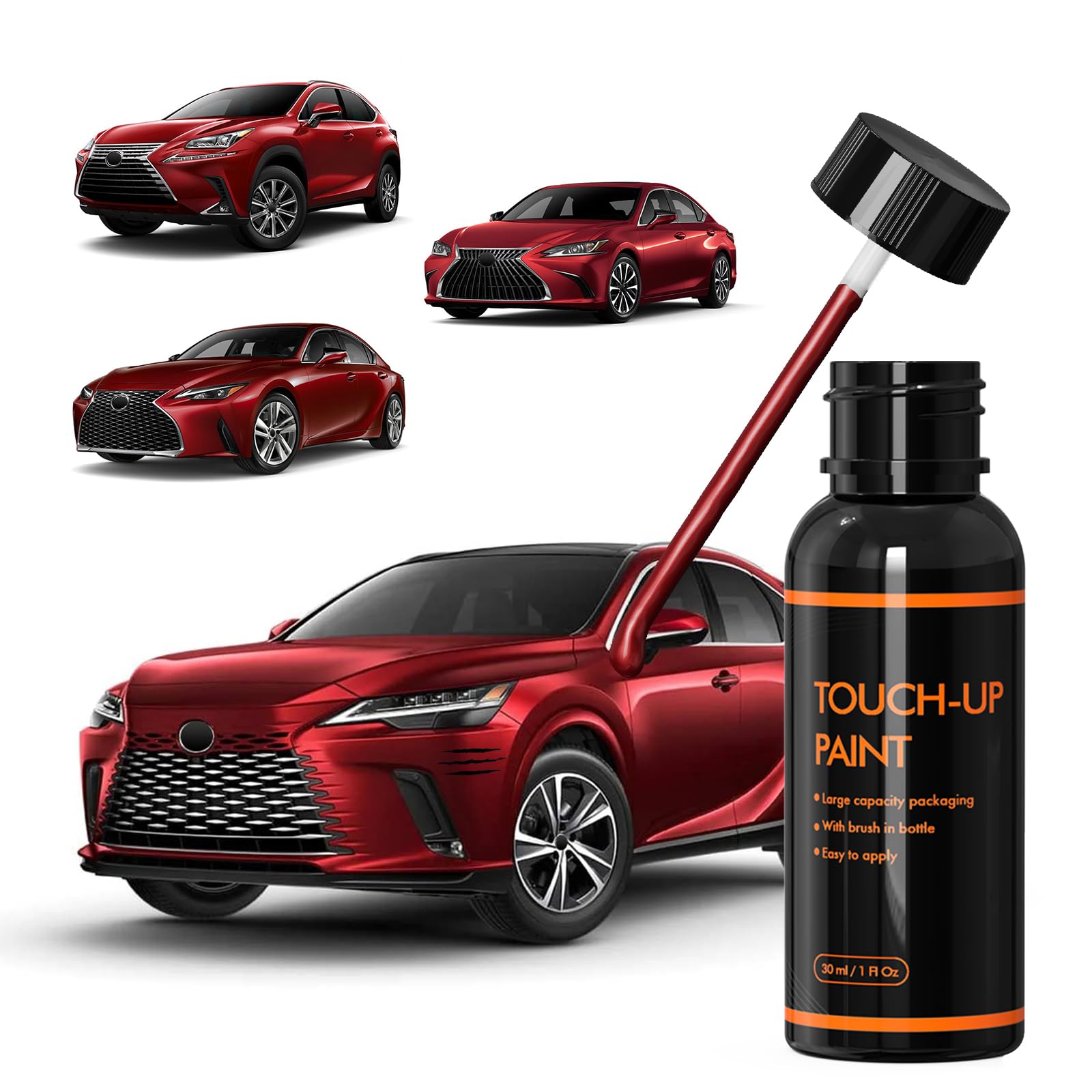 Amazon.com: XTryfun 3R1 Matador Red Touch Up Paint for Lexus, DIY