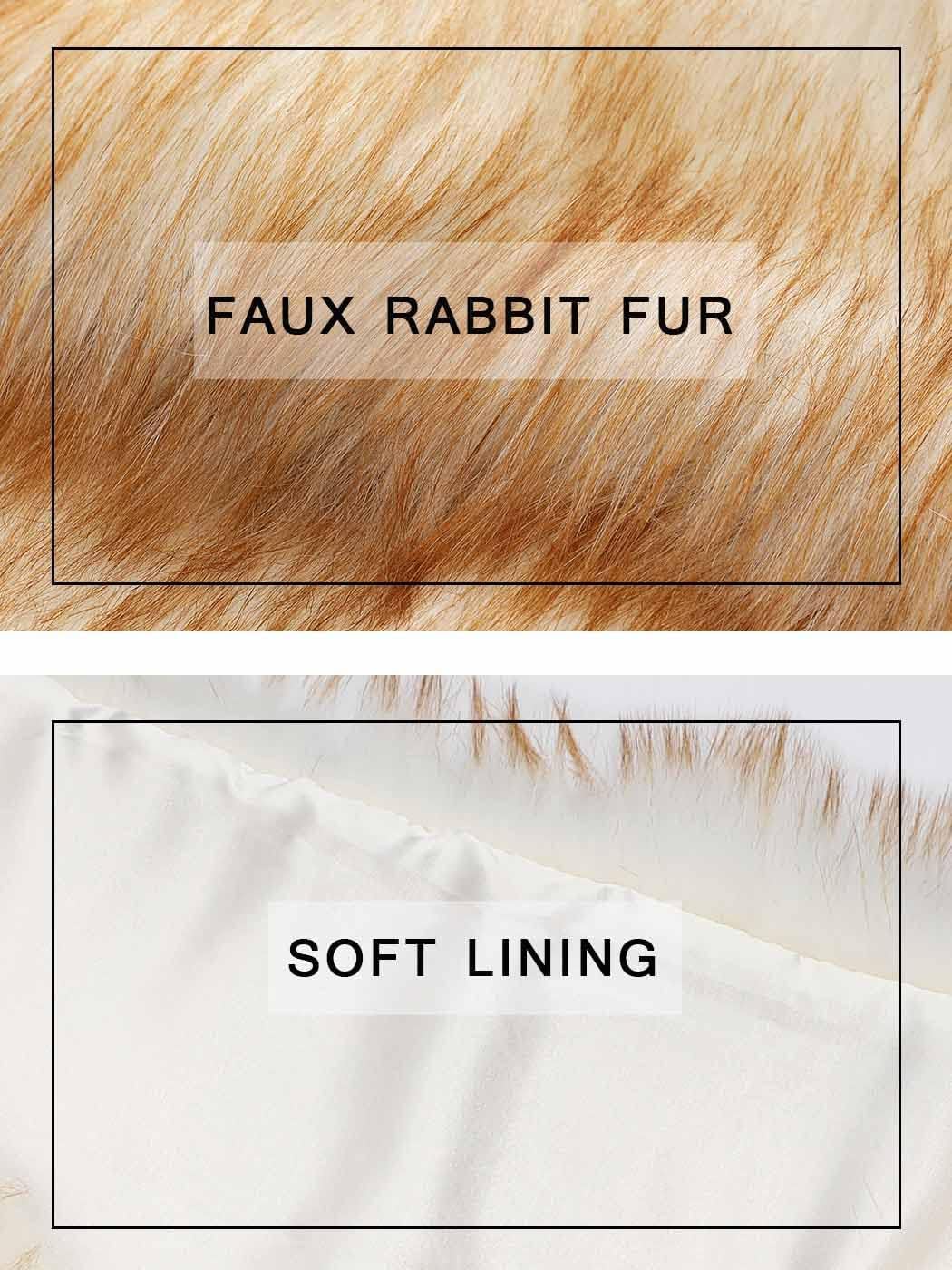 Aukmla Faux Fur Shawl Wedding Fur Wraps and Shawls Bridal Fur Stole Winter Cape Shrug for Brides and Bridesmaids - Image 5