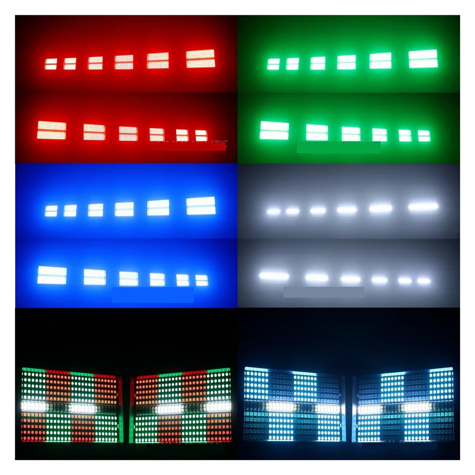 Oświetlenie LED RGB, Światło stroboskopowe LED 60W, RGBW 4w1 DJ DMX Efekty sceniczne Bar świetlny Impreza rodzinna Dyskoteka