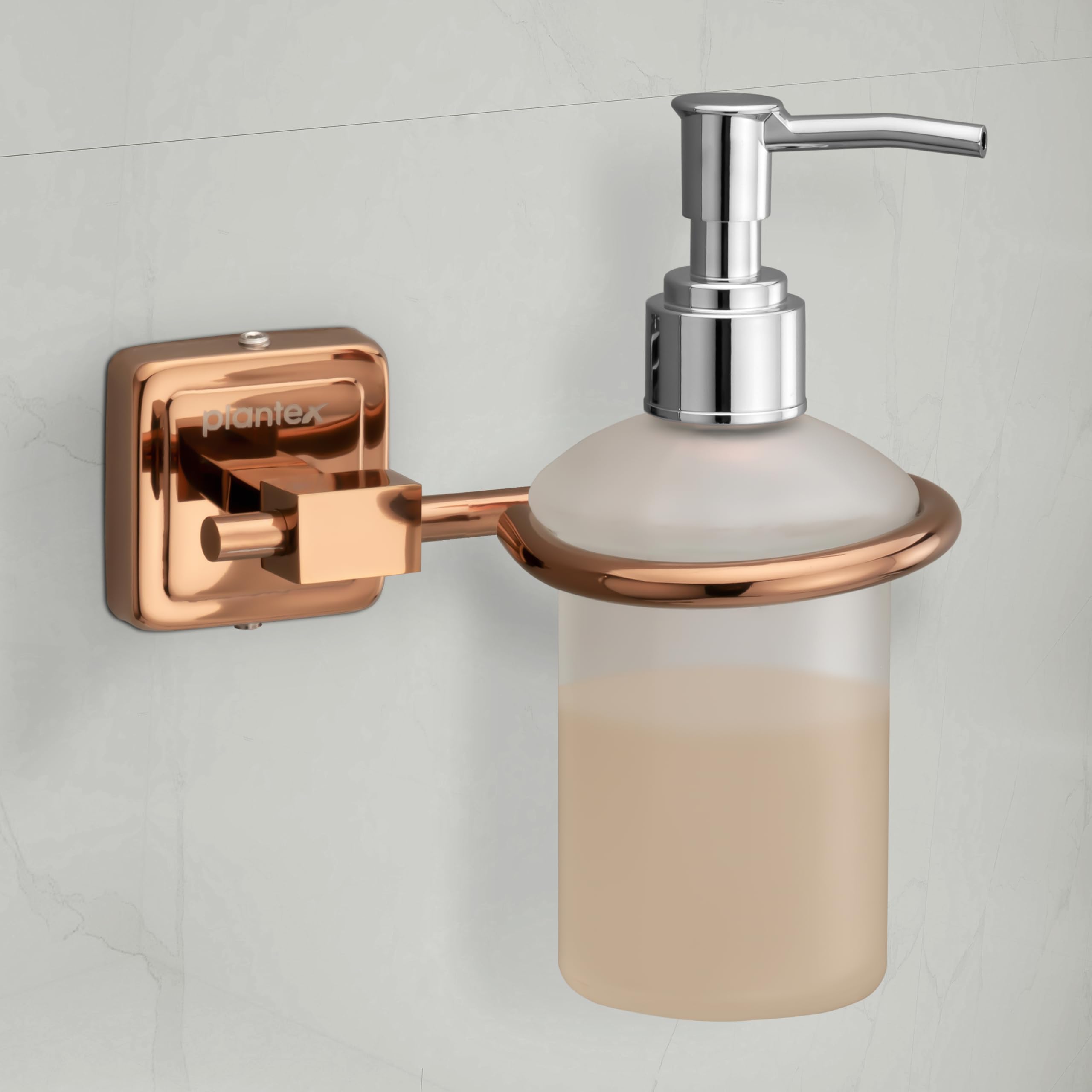 Plantex 304 Grade Stainless Steel Liquid Soap Dispenser/Shampoo Dispenser/Handwash Bottle Stand - Decan (Rose Gold) (B0BYVX92PC) Amazon Price History, Amazon Price Tracker