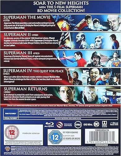 Miniatura 2 de Superman Complete Collection (5-disc Edition) Blu-ray 1978Region Free (Packaging may Vary)