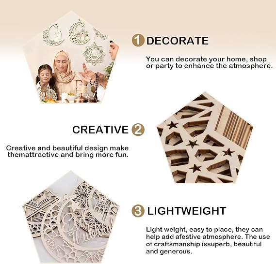 7-Piece Ramadan Decorations for Home