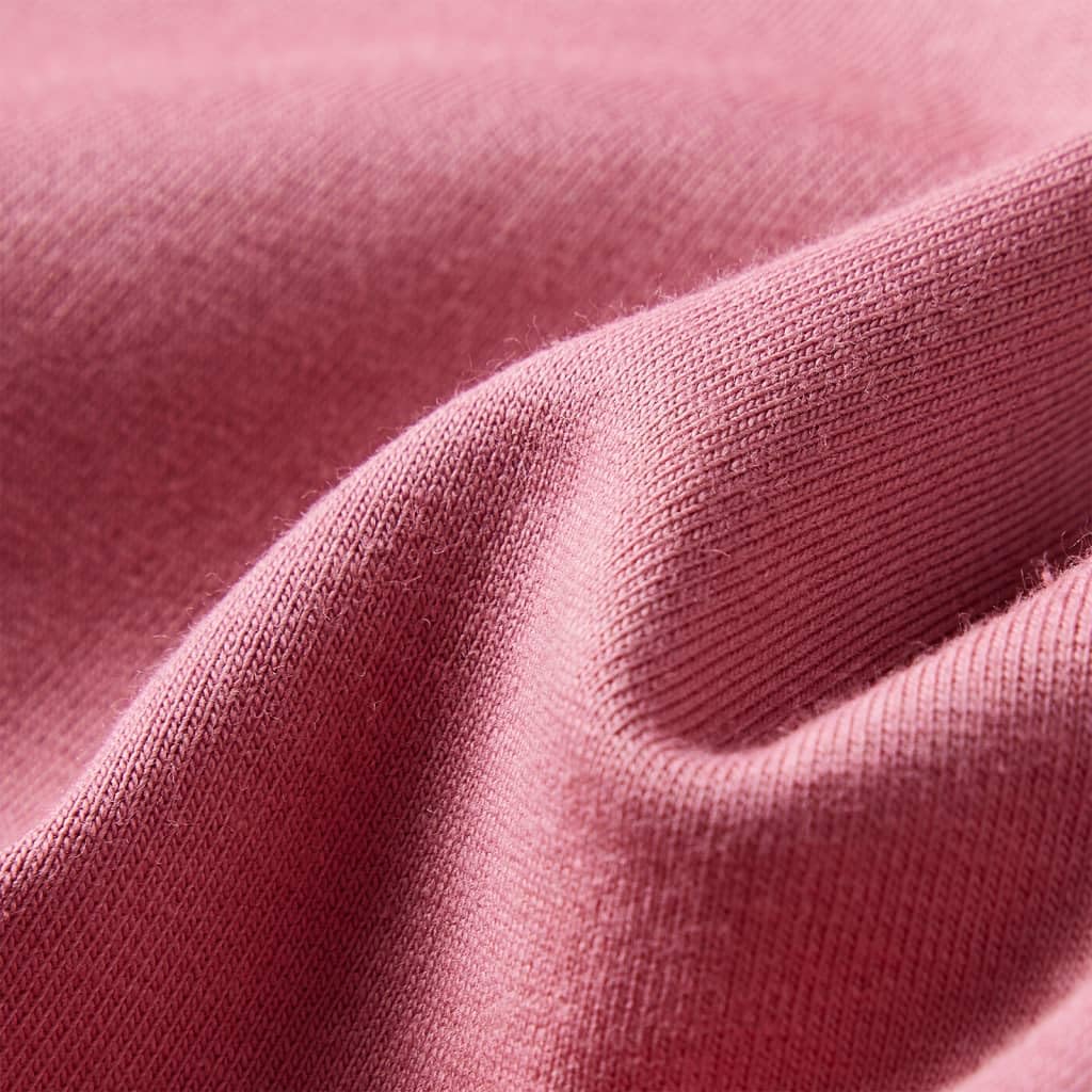 Sudadera infantil rosa frambuesa con diseño de ciervo, 95% algodón, camiseta de manga larga talla 92, transpirable y suave forro, puños acanalados, cómoda para niñas y niños, uso diario
