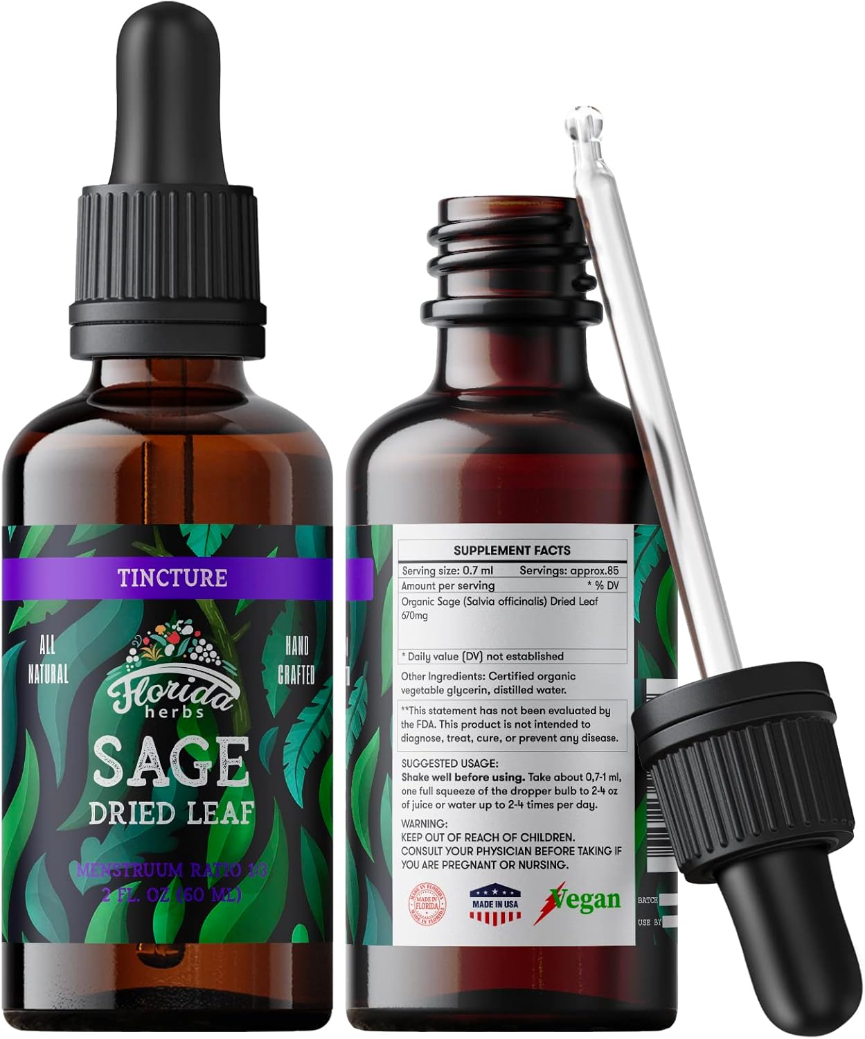 Sage Extract Natural Dried Sage Supplement Sage Herb