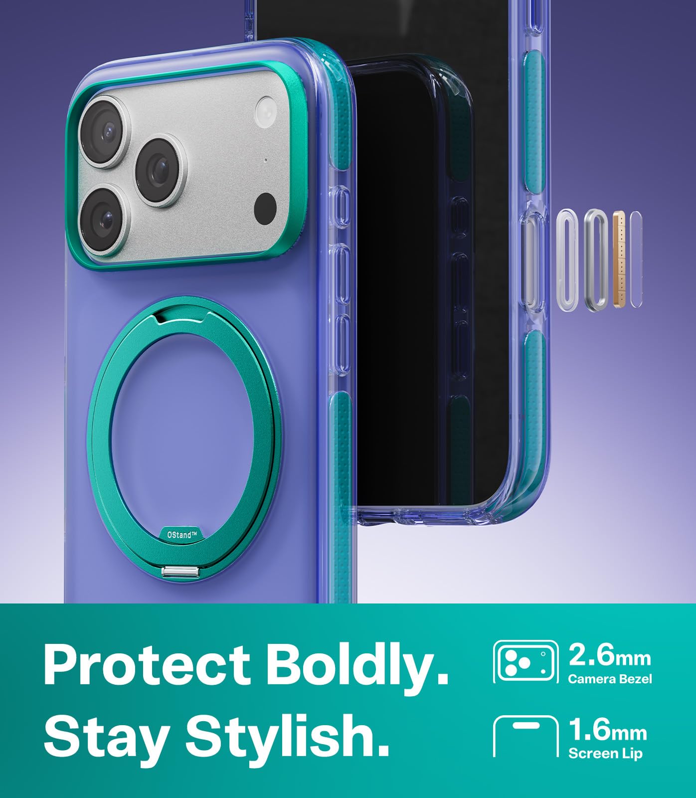 Amazon.com: TORRAS O3 Hue for iPhone 17 Pro Case,4X Military-Grade 