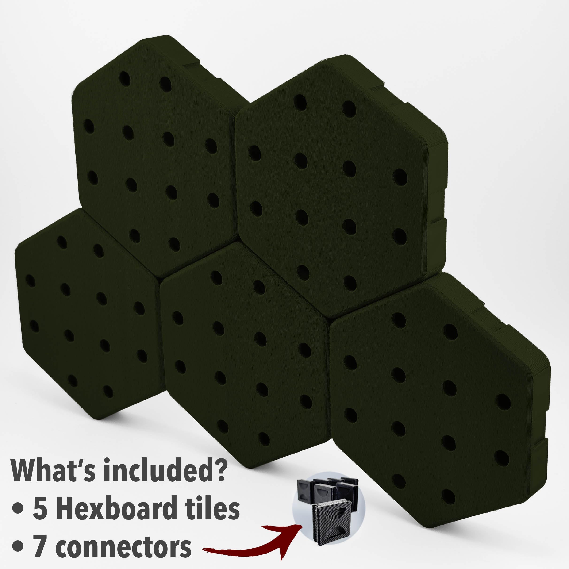 Amazon.com: Hexagon Pegboard Tiles, 4.5