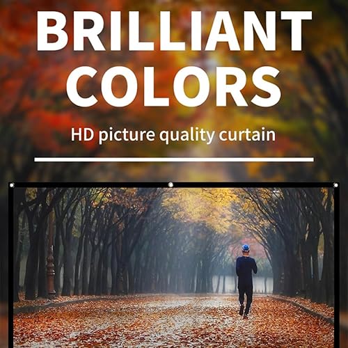 Miniatura 7 de Cortina de proyección de película de poliéster para interior y exterior cine en casa aula camping