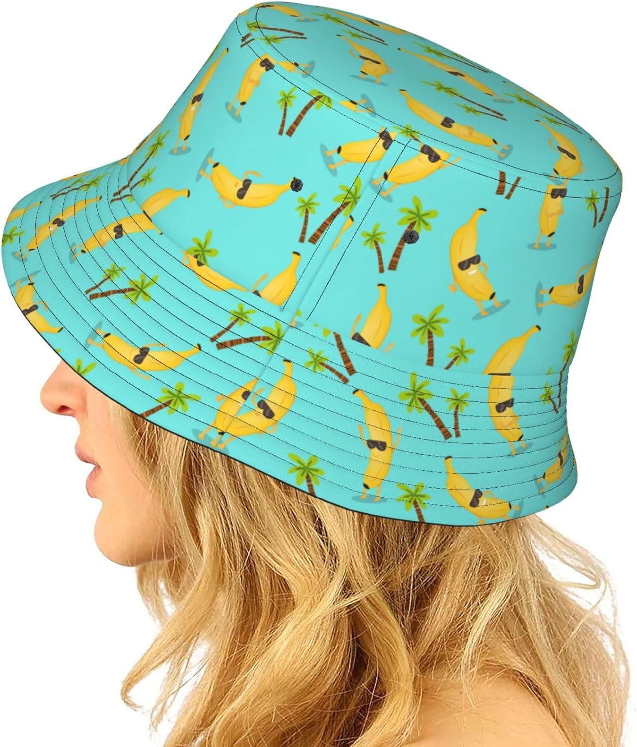 Cute Bucket Hat Summer Beach Travel Sun Hat Packable Fisherman Cap for Men Women - Image 6
