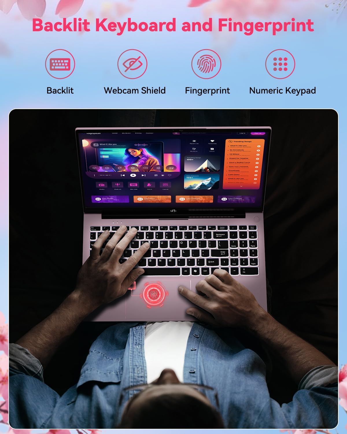 NIMO 15.6" Light-Gaming-Laptop, 8 Cores AMD Ryzen 7 Pro 6850U 32GB LPDDR5 RAM 1TB SSD (Beat i7-1360P Up to 4.7GHz) AMD Radeon 680M GPU IPS FHD Computer with 100W Type-C Backlit Keyboard Fingerprint