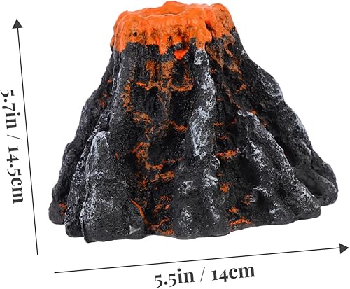 Miniatura 4 de FOMIYES Accesorios de mesa de volcán simulado de resina para pecera, accesorios de mesa de volcán de resina, accesorios de terrario, cangrejo