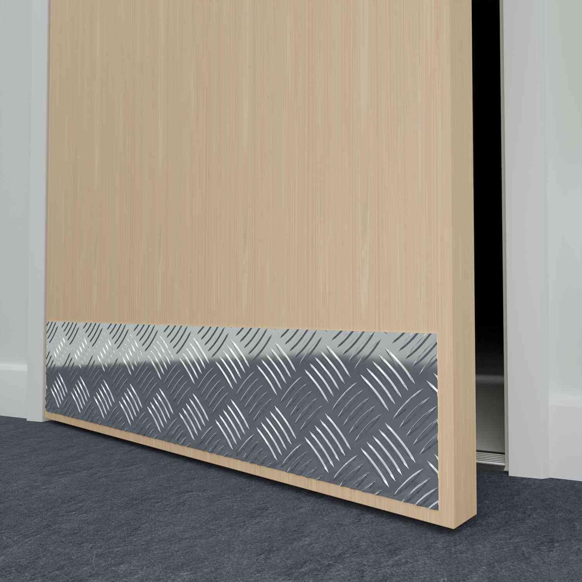 Tread Plate Kickplate (250mm x 600mm 4 Holes)