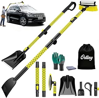 Extendable Snow Shovel and Brush Kit