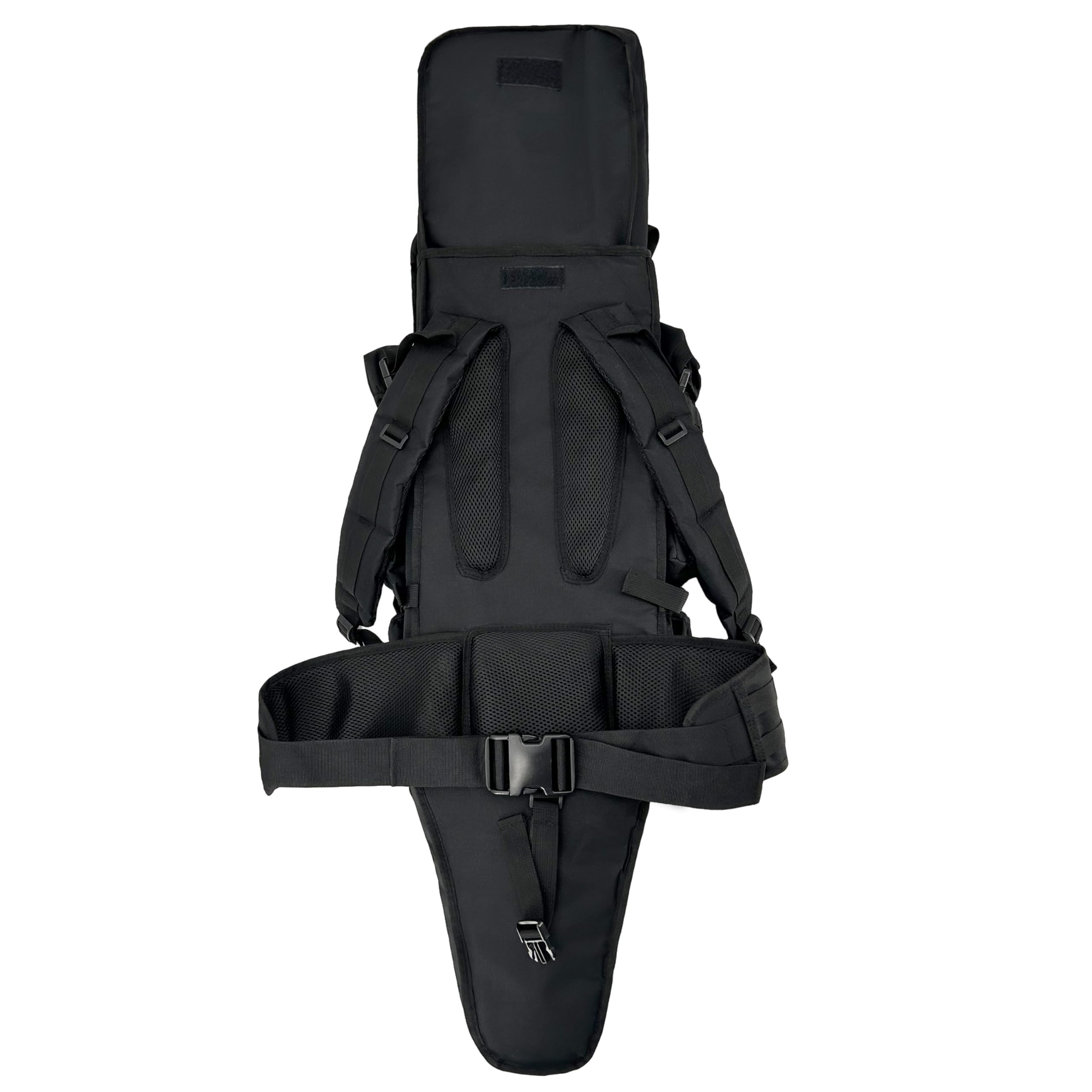 Alephnull Zaino tattico per fucili Borsa telescopica doppia per fucili Custodia impermeabile in poliestere per fucili Compatibile con MOLLE per caccia, tiro, pesca, escursionismo, trekking, campeggio