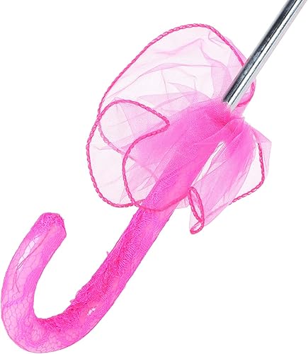 Miniatura 5 de Sombrilla de encaje, decoración de boda, sombrilla de encaje plegable de 22.2 x 22.2 pulgadas, sombrilla de tela de encaje plegable para bodas para