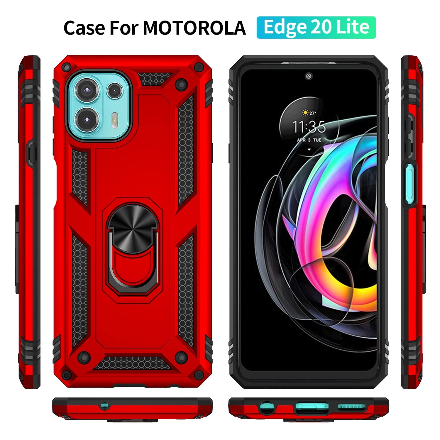 Funda Estilo Billetera Para Motorola Moto Edge 20 Lite