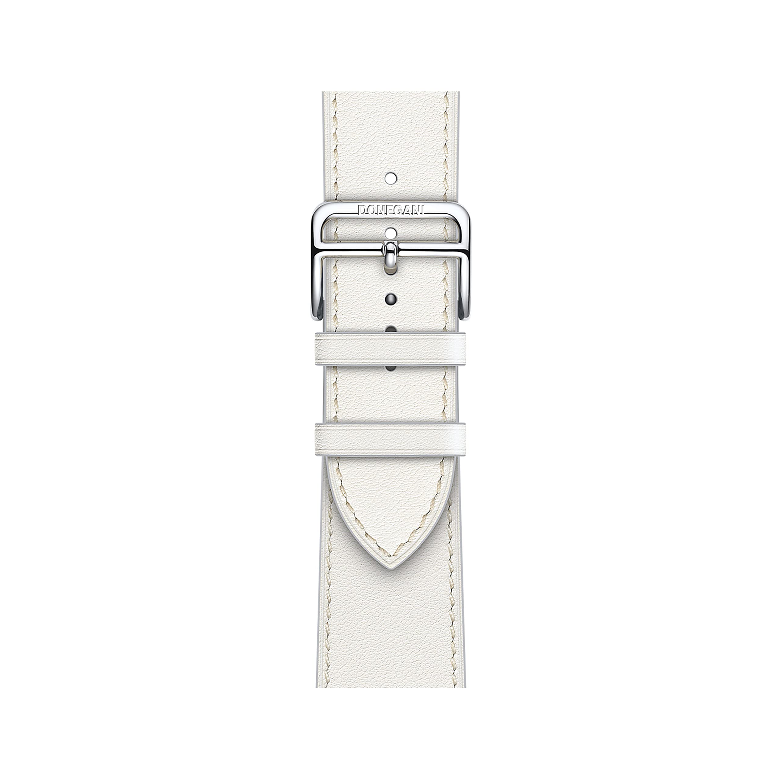 DONEGANI LB1 for Apple Watch Strap Ultra 2 Se 10 40mm 44mm 46mm 42mm 45mm 41mm 38mm 49mm Series 10 9 8 7 6 5 4 3 Band Women Men Leather White - Image 3