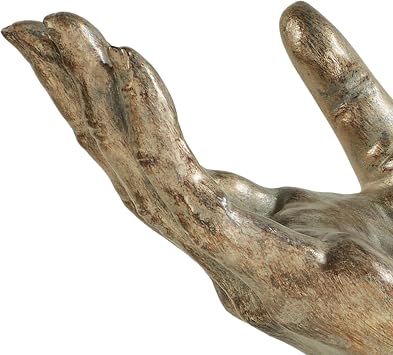 Touch of Class World in His Hands Table Sculpture | Modern Statue for Room Decor