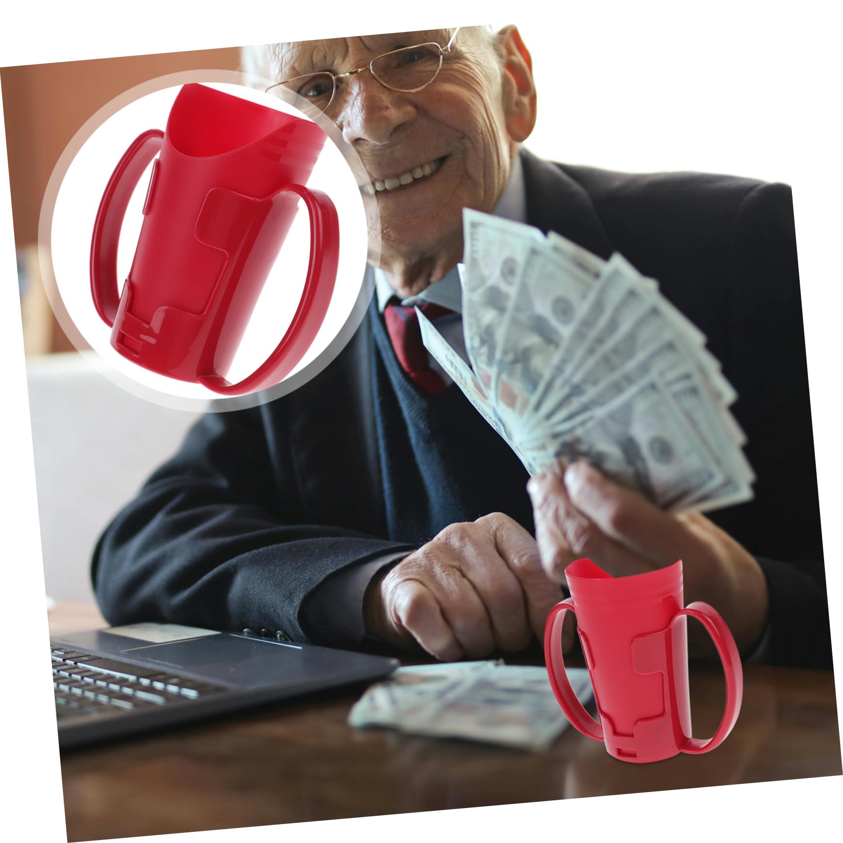 Baluue 4pezzi Tazza Per Anziani Con Beccuccio Inclinato Bicchiere Anti-perdita Per Disabilità Aiuto Per La Deglutizione Design Ergonomico Per Pazienti e Maternità