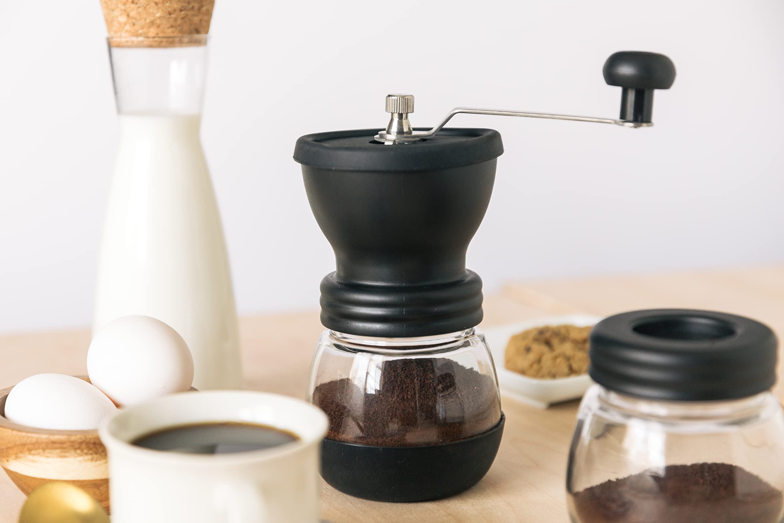 Amazon.com: Mixpresso Manual Coffee Grinder Set, Hand Coffee Mill 