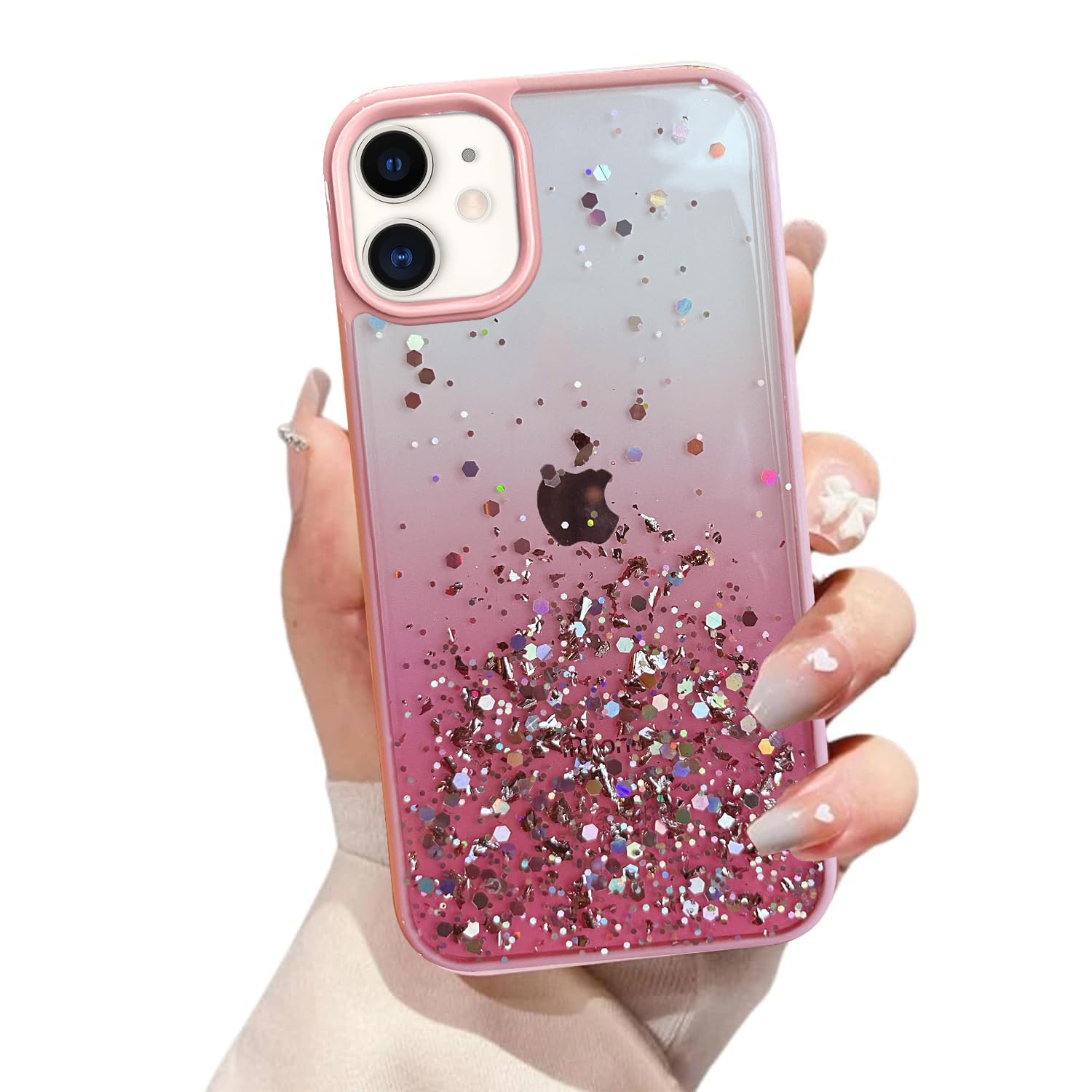VONZEE® Case Compatible with iPhone 12 (6.1 inch), Non Moving Glitter Cover for Girls & Women Soft TPU Shockproof Anti Scratch Drop Protection Cover (Pink) (B08XK6R6C4) Amazon Price History, Amazon Price Tracker