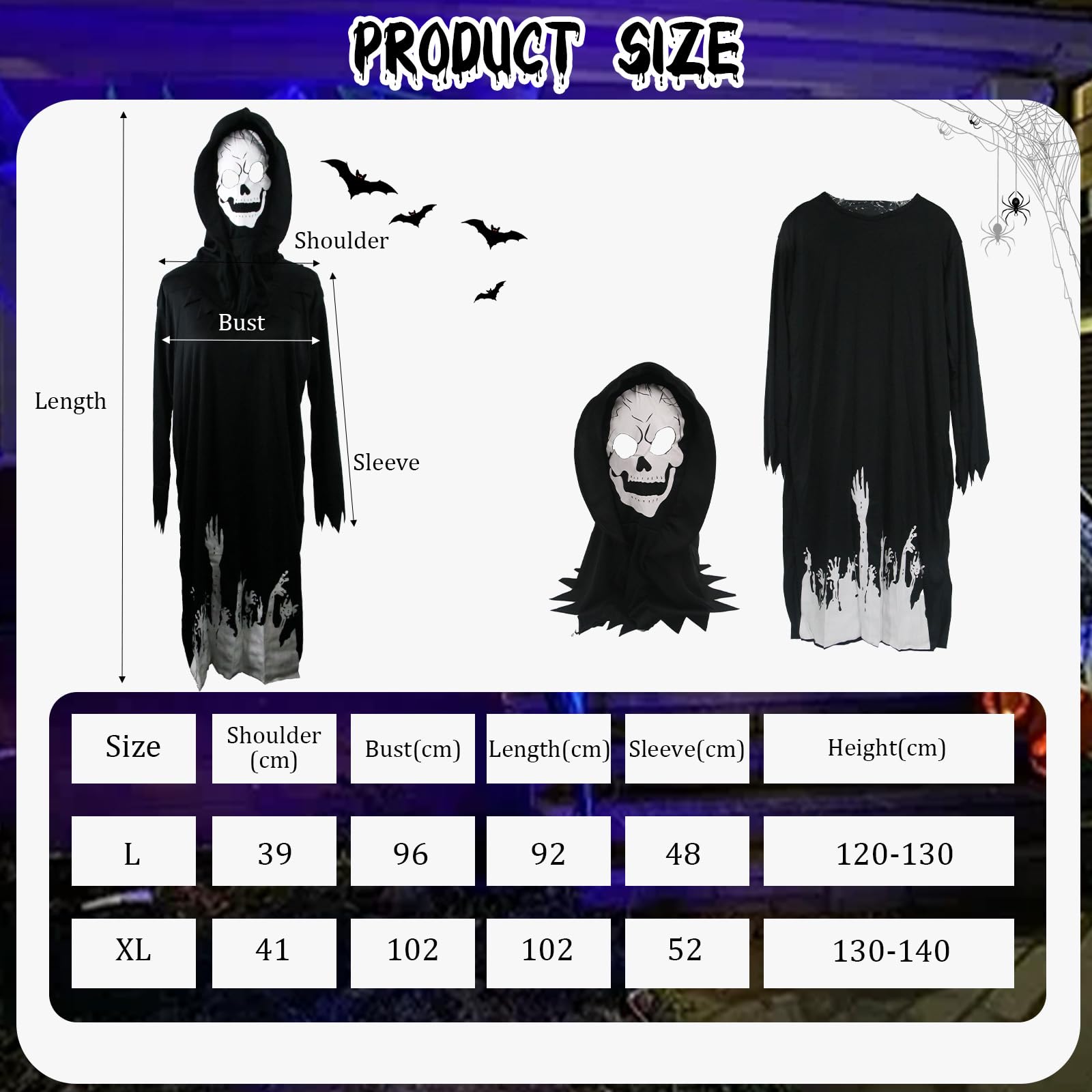 Halloween Grim Reaper Costume Set - Image 2