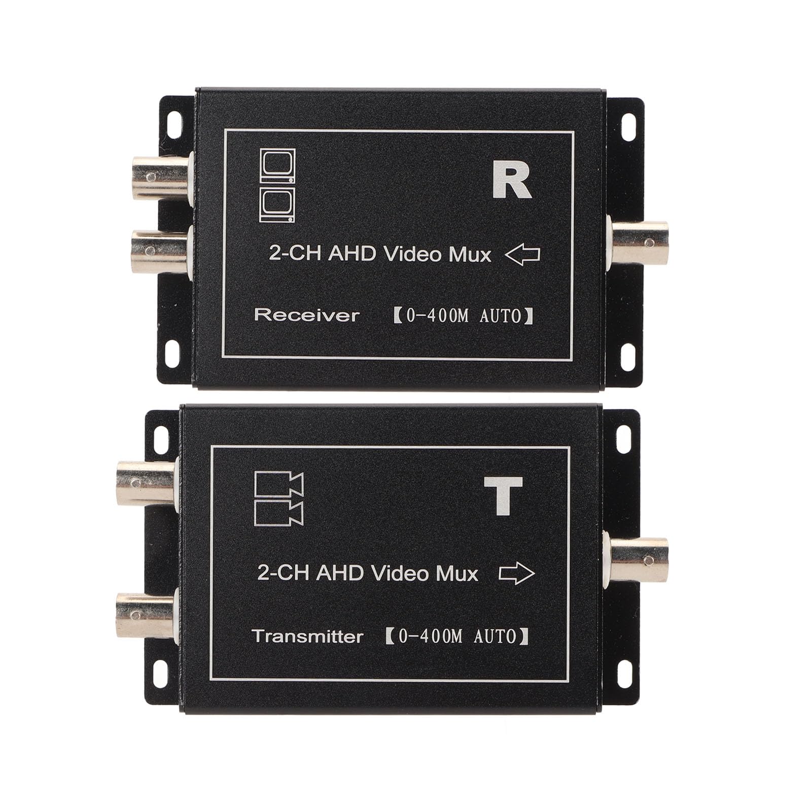 CHICIRIS AHD Video Multiplexer 2 Channel Plug and Play for Surveillance