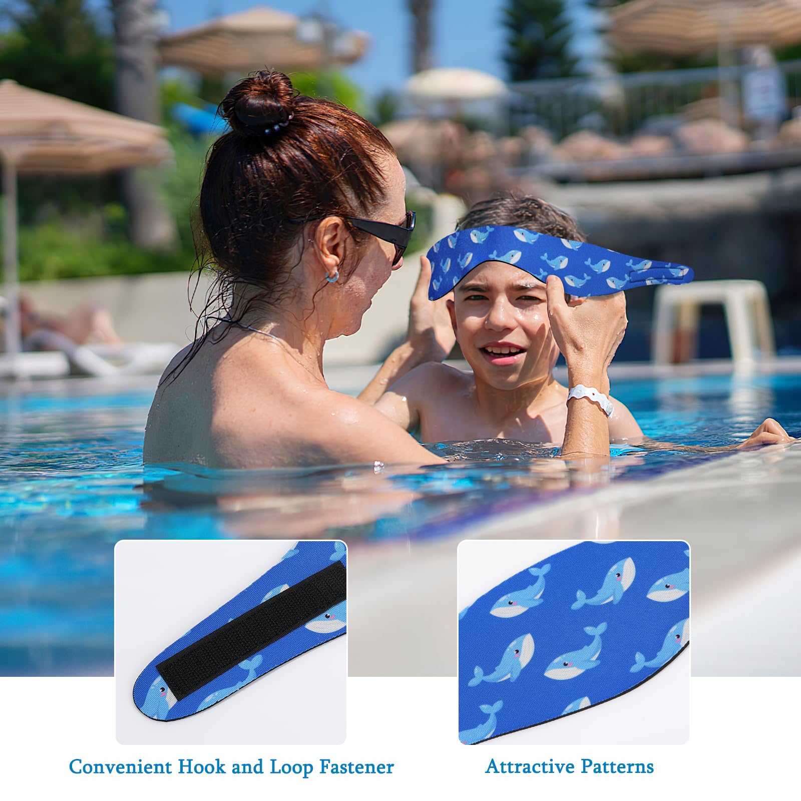 Fascia Paraorecchie Per Nuoto HeySplash - Impermeabile, Regolabile, Taglia M Viola - Foto 2