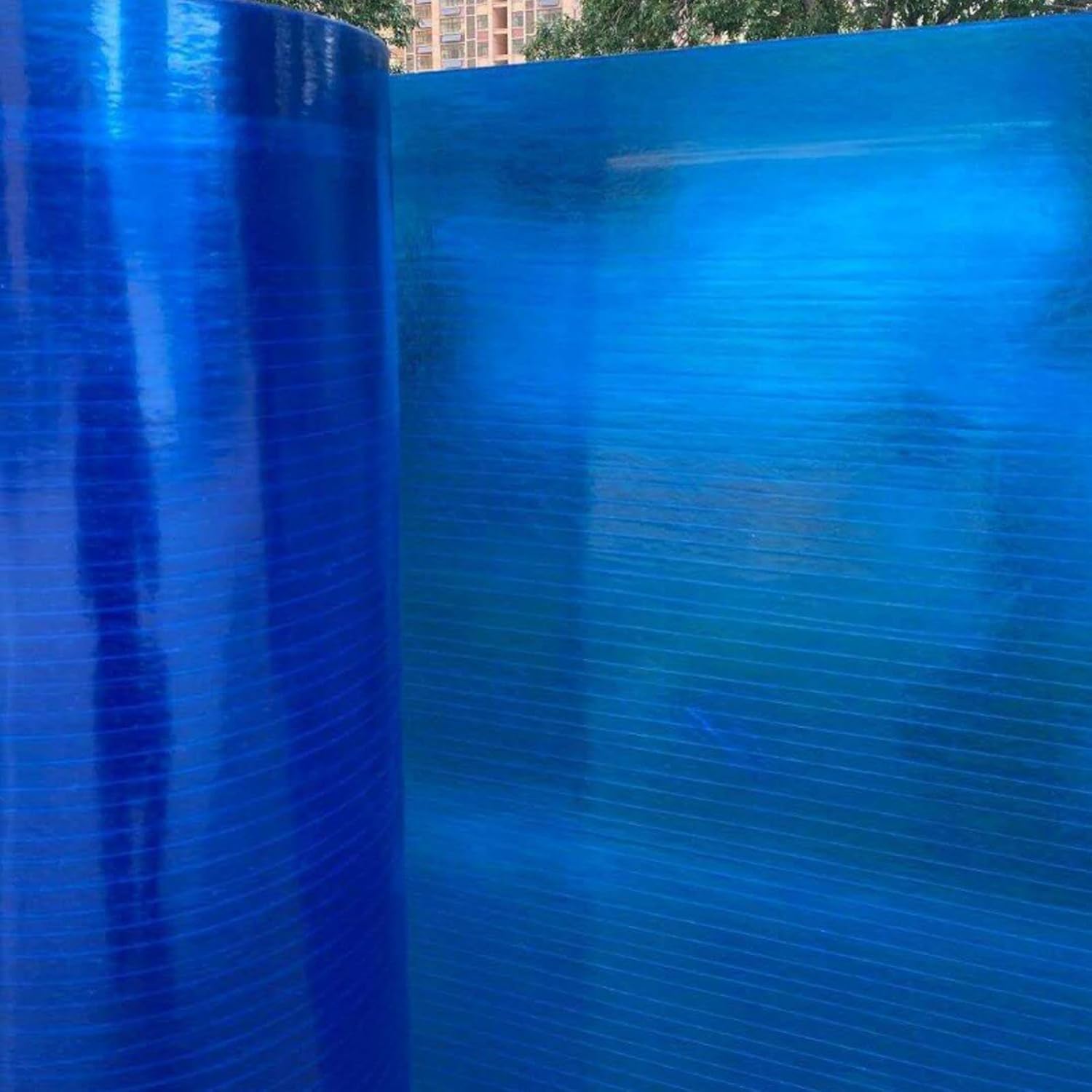 Polycarbonate Roof Panel,1mm Glassfiber Panel,Double Sided UV Protection-Translucent,Replacement Sheet,for Greenhouses,Sheds,Carports,Huts,Kennels,Easy to Bend and Cut (1.2x1m(3.9x3.3ft))