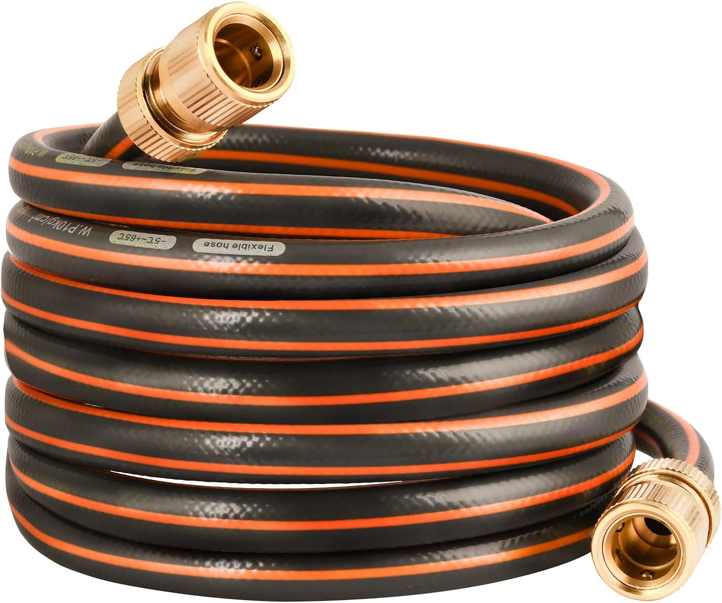 Abimars Garden Short Hose Pipe with 2 PCS 1/2'' Brass Hose Pipe