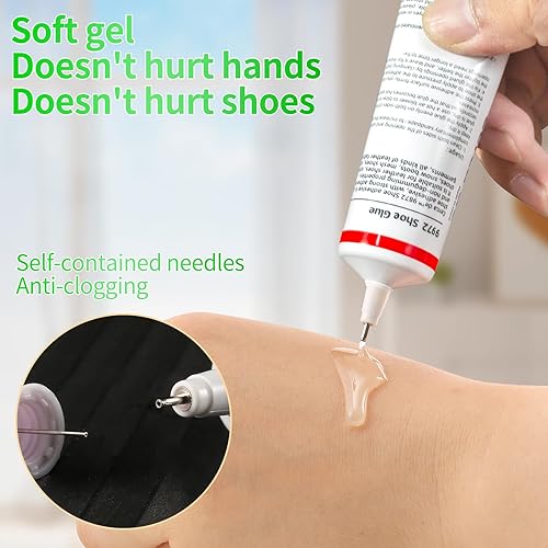 Miniatura 6 de Cerca de Pegamento para Zapatos de Alta Resistencia, Adhesivo para Reparación de Suelas de Zapatos, Transparente, Impermeable, Alta Fuerza,