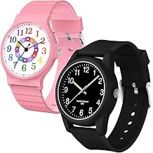 Kids Analog Watch for Kids Boys Girls Ages 4-12 Kids Watch with Soft Band Learning Time Waterproof Children Watch Easy to Read for Kids Gifts