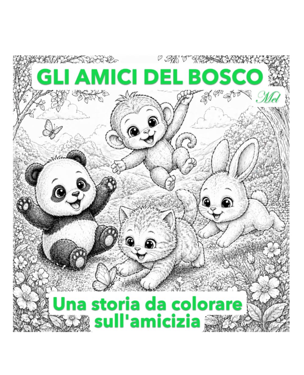 Gli amici del bosco: una storia da colorare sull'amicizia