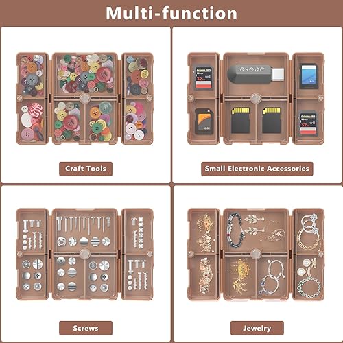 Vista 32 de FYY - 2 pastilleros diarios con 7 compartimentos para pastillas, para viaje, diseño plegable, para guardar vitaminas, aceite de hígado de bacalao