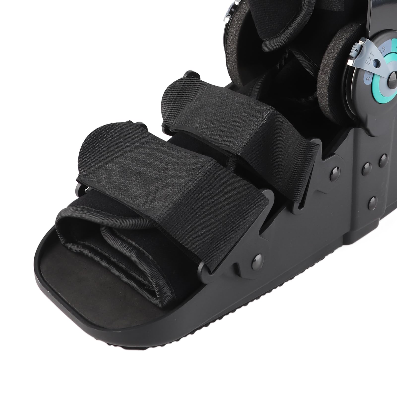 plplaaoo Botas de tendón de Aquiles Boots de Tobillo Ajustable Soporte de Arranque para Caminar para rehabilitación de Fractura de Tobillo y Alivio del esguince Breatable Ok Black M Tamaño