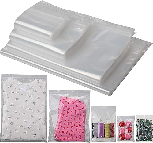 Paquete de 100 bolsas de almacenamiento transparentes con cierre de 4 tamaños, bolsas de plástico de polietileno de 2 mil, cierre resellable para disponible en Yaxa Venezuela