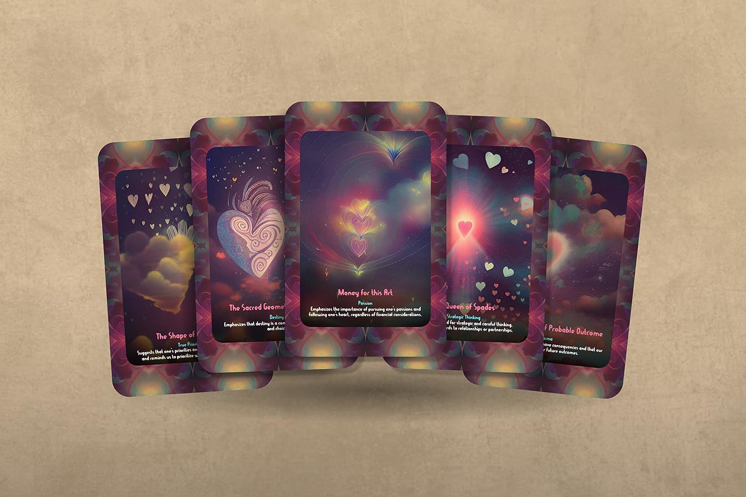 Ibiza Tarot The Shape of My Heart - Oracle Cards | Fortune Telling Oracle Deck for Beginners | Authentic Oracle Reading Experience - Set of 24 Cards