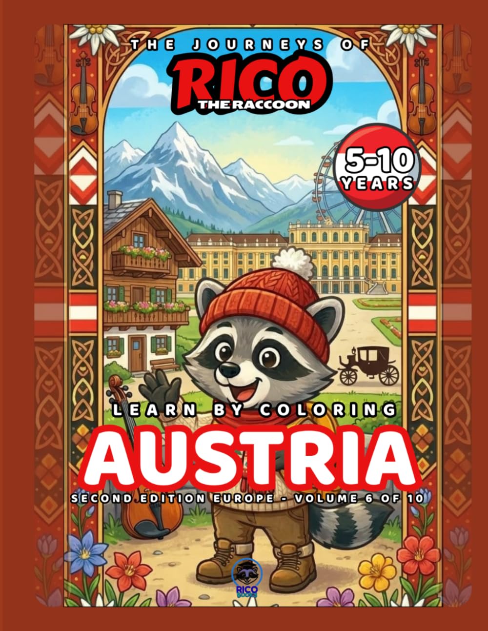 The Journeys of Rico the Raccoon – Austria | Music, Mountains & Coloring Adventure