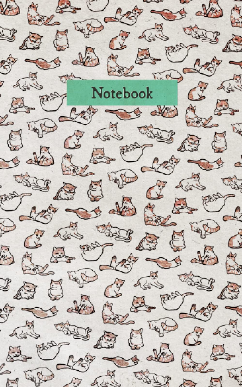 My lazy cats notebook: Mini notebook for cats lovers, relaxing cats drawing, great gift, a mini journal