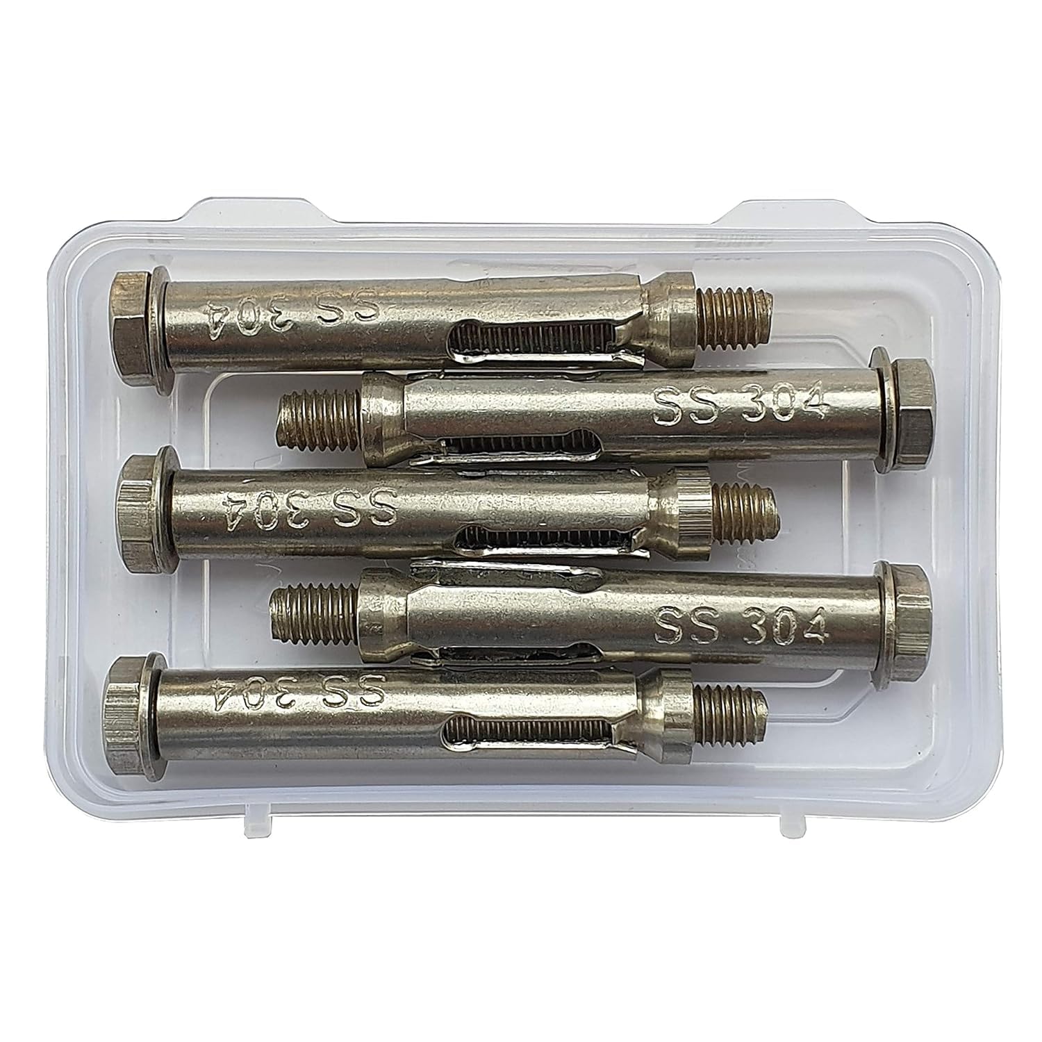 Sahmbi Innovations Stainless Steel Anchor Fastener – 304 Grade Rust Proof – Expansion Type – 8mm Bolt, 75mm Length – Pack of 5 Pieces-image-38