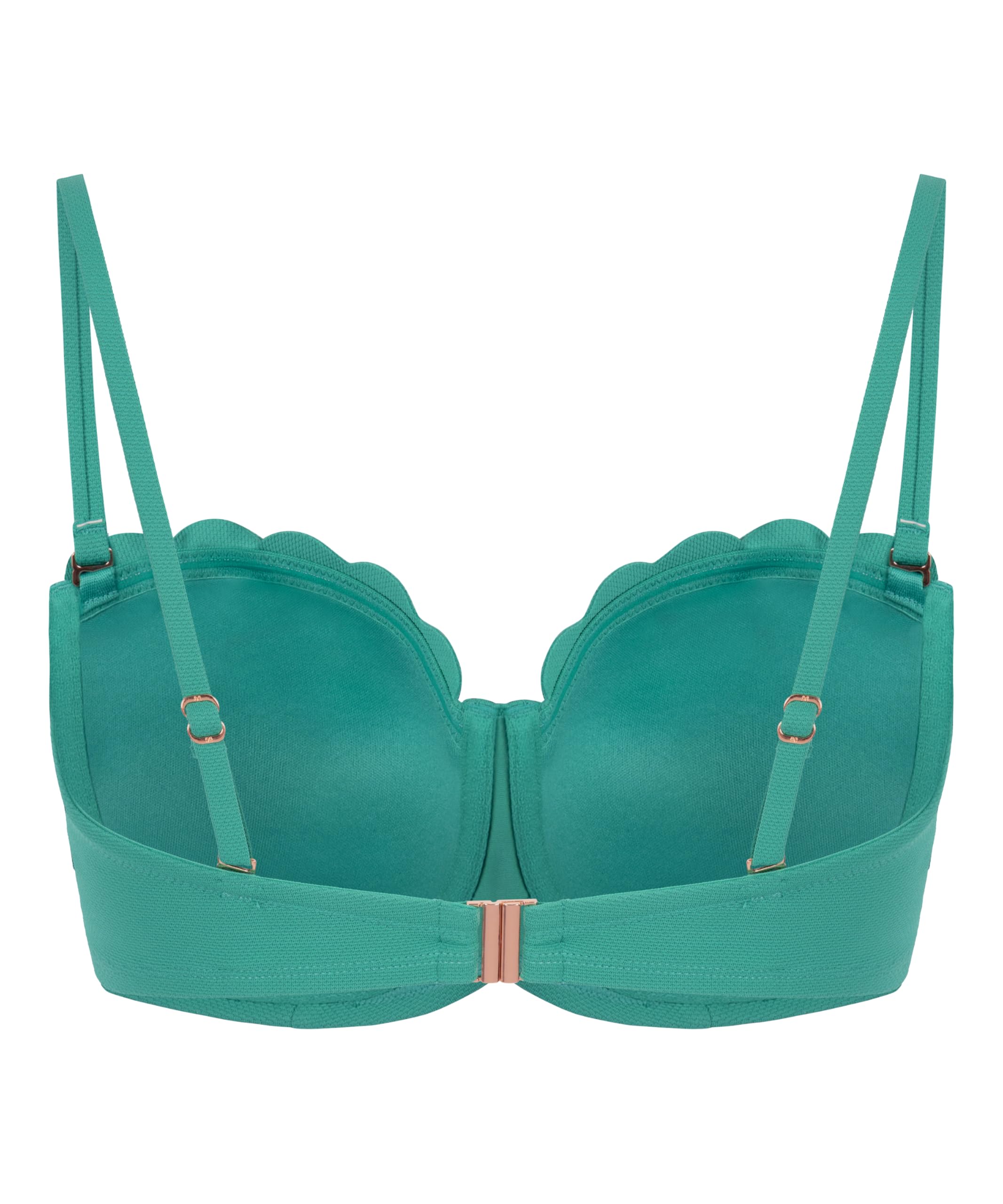 Gepolstertes trägerloses Bikinioberteil mit Bügel Scallop Cup E +