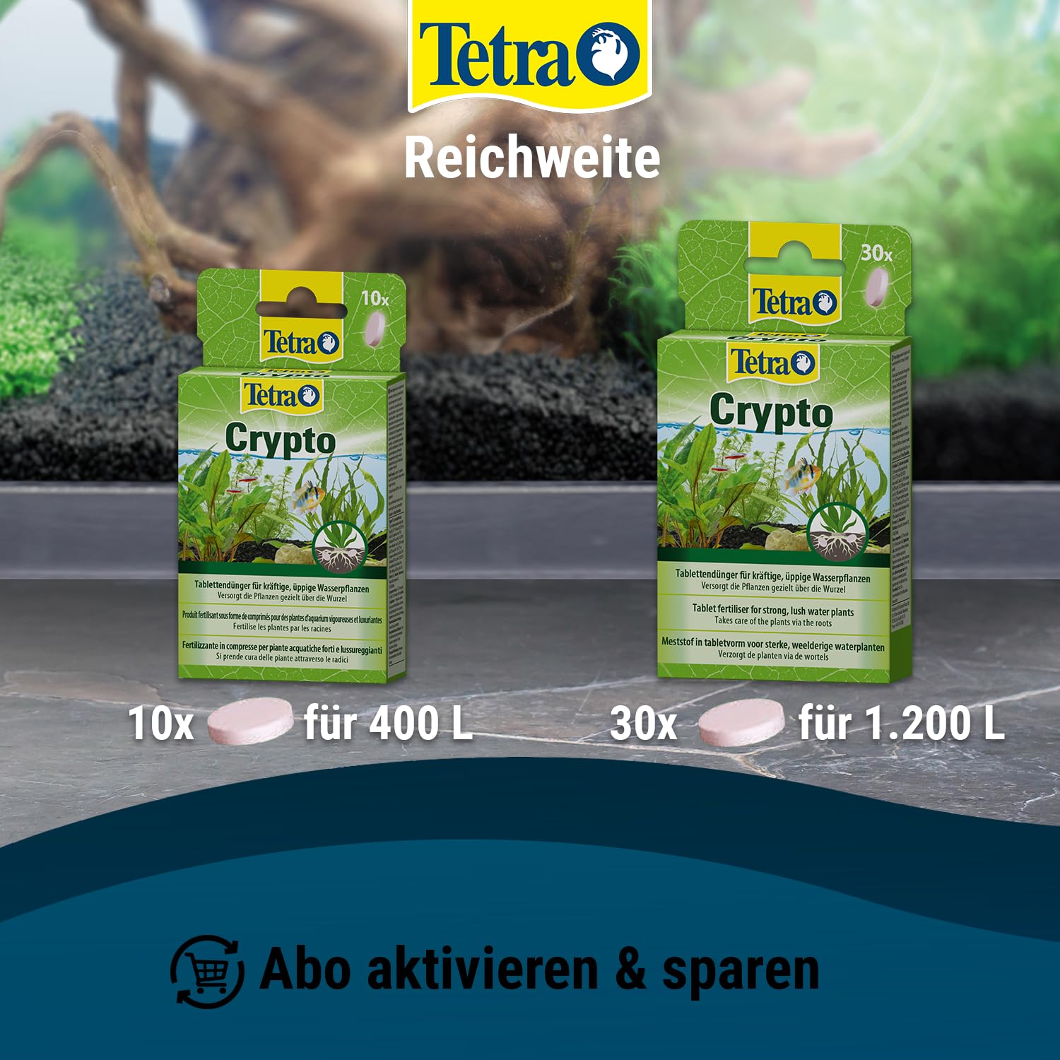 Tetra Crypto 770454 10 Tablets High-quality plant fertiliser : Amazon.de:  Pet Supplies
