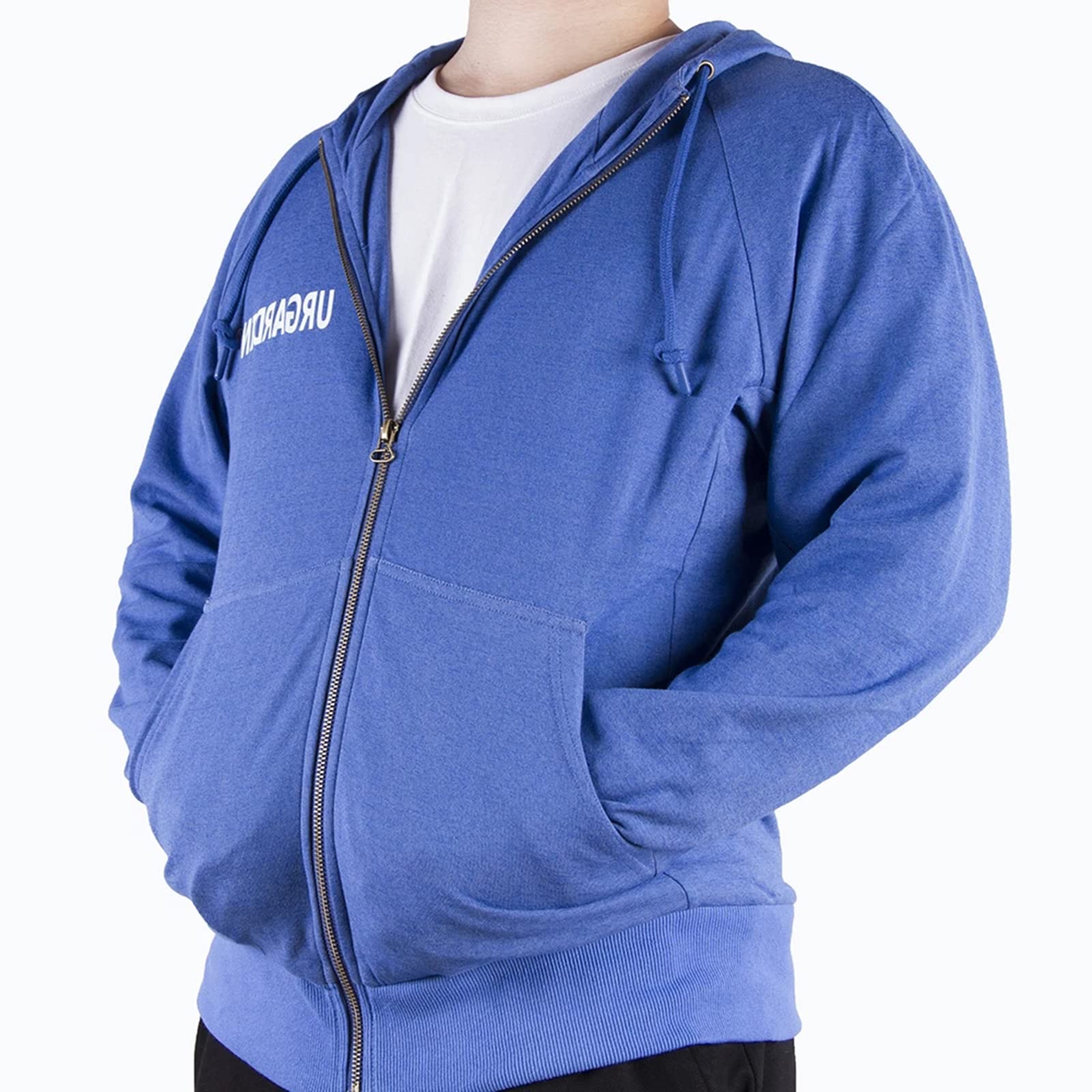 Buy ZXCVB EMF Protection Silver Fiber Hoodie, Double Zip AntiRadiation