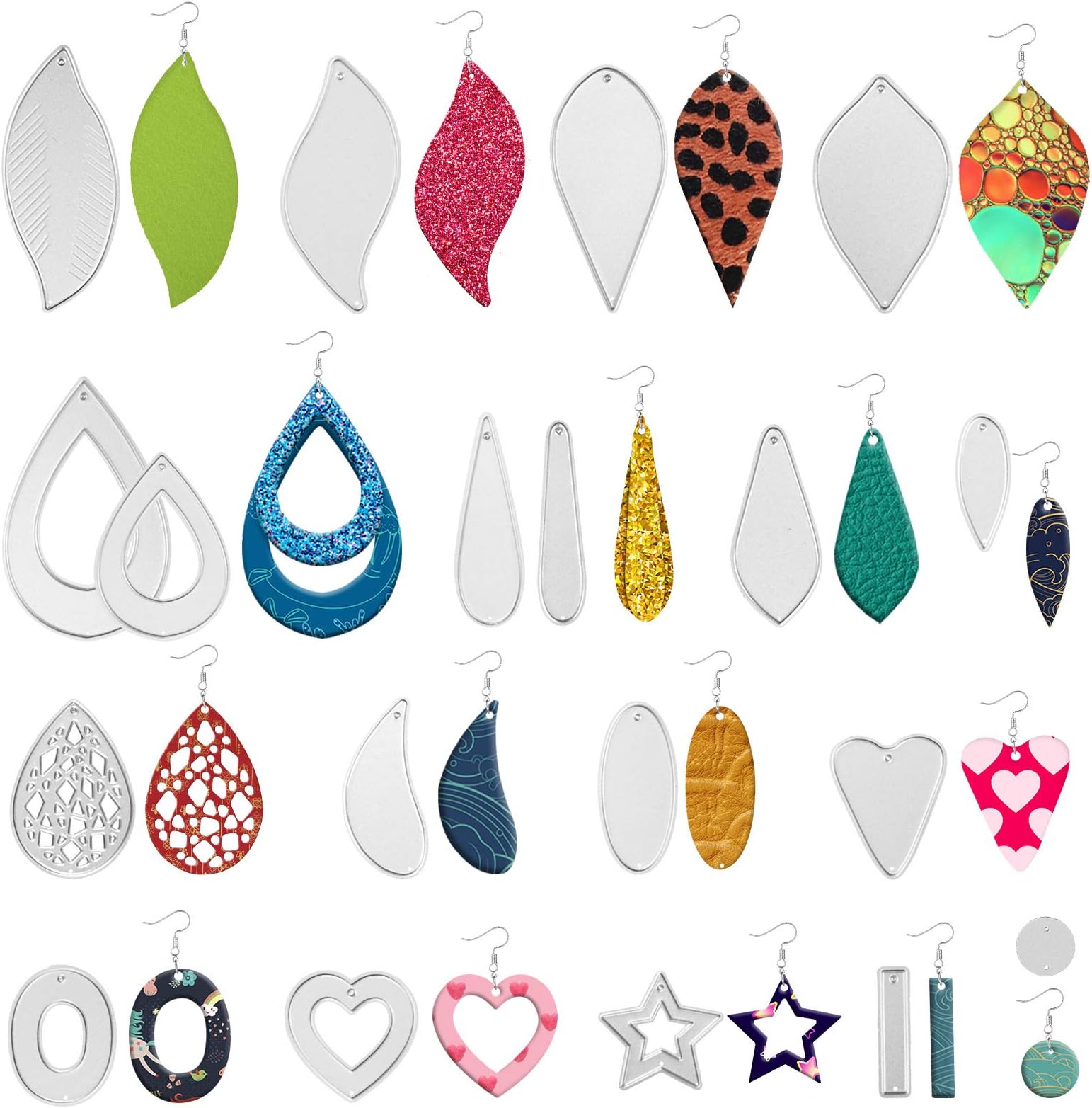 10 Fustelle A Forma Di Cuore Per Scrapbooking - Taglia Carta, DIY, Biglietti E Album - Foto 7