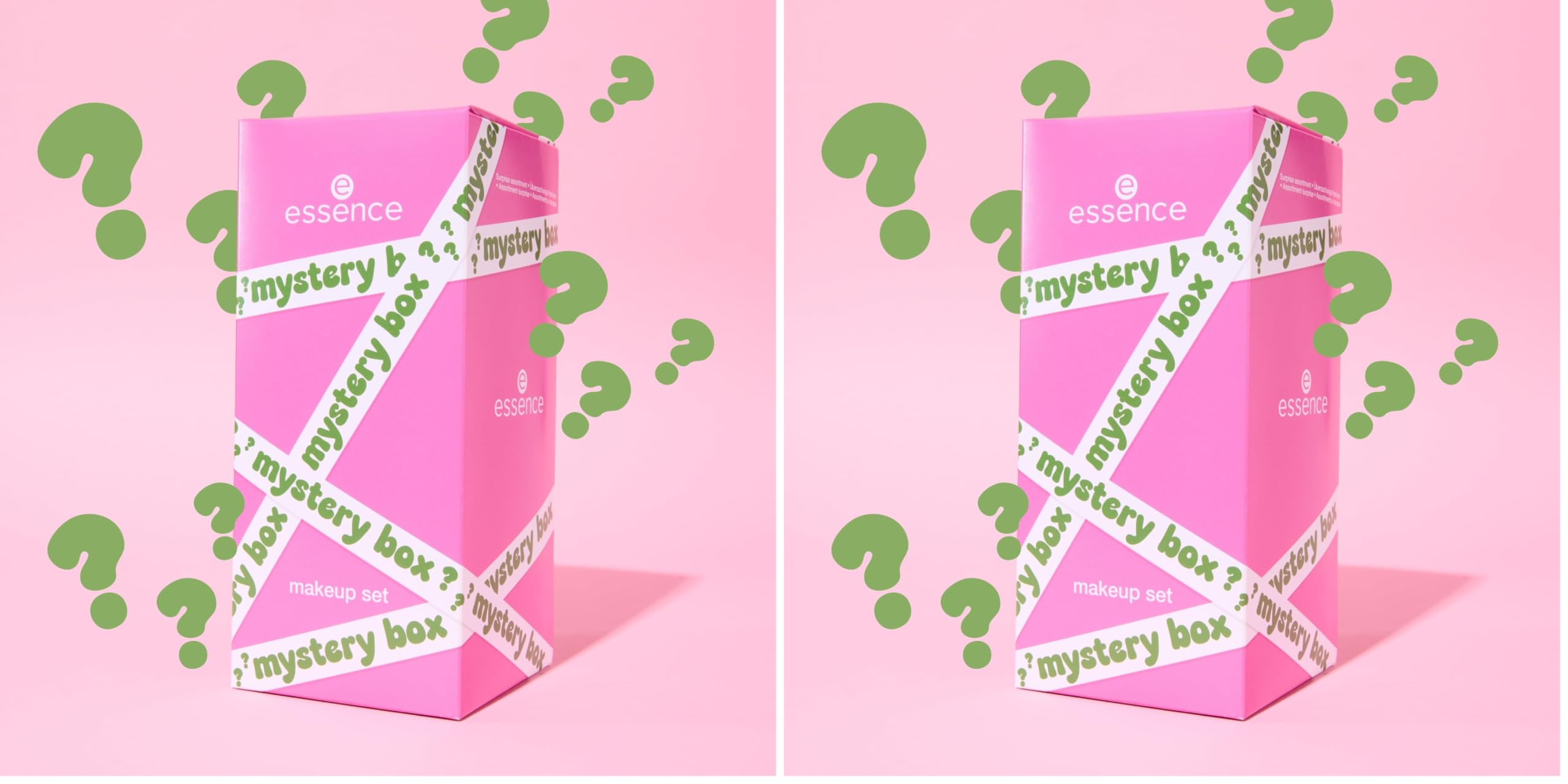 essence mystery box makeup set, Multi Set, Nr. 01, natürlich, glänzend, strahlend frisch, transluzent, acetonfrei, vegan, ohne Mikroplastikpartikel, ohne Parabene, 2er Pack (1pcs)