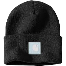 Carhartt Mens Knit Rubber Patch Beanie