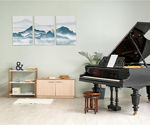 Miniatura 7 de JBER Paneles acústicos artísticos, paquete de 6 pinturas autoadhesivas de pared grandes para decoración de pared, paneles absorbentes de sonido para