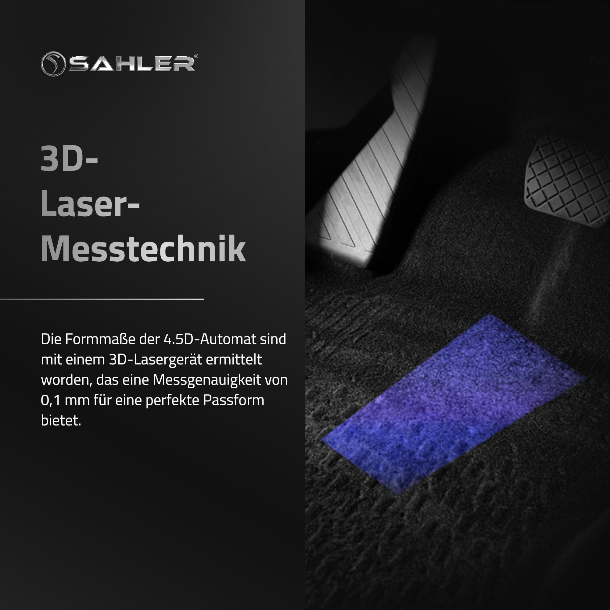 Alfombrillas para Mercedes GLA H247 2019-2026 | 4.5D Premium TPE Goma Alfombrillas de Coche Antideslizante Alfombrillas de Goma Impermeable Coche Alfombrilla Negro