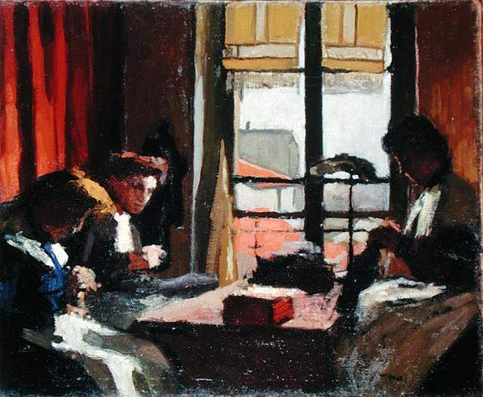 Tableau Modistes Albert Marquet : impression sur toile d'art pour décoration murale 60x90cm