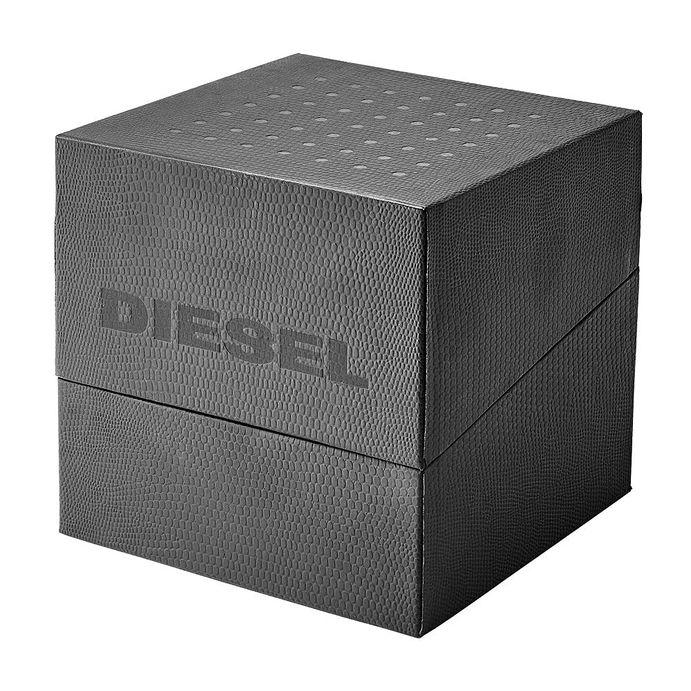 Diesel Reloj Baby Chief para Hombre, Movimiento cronógrafo de Cuarzo con Correa de Acero Inoxidable, Tela o Piel